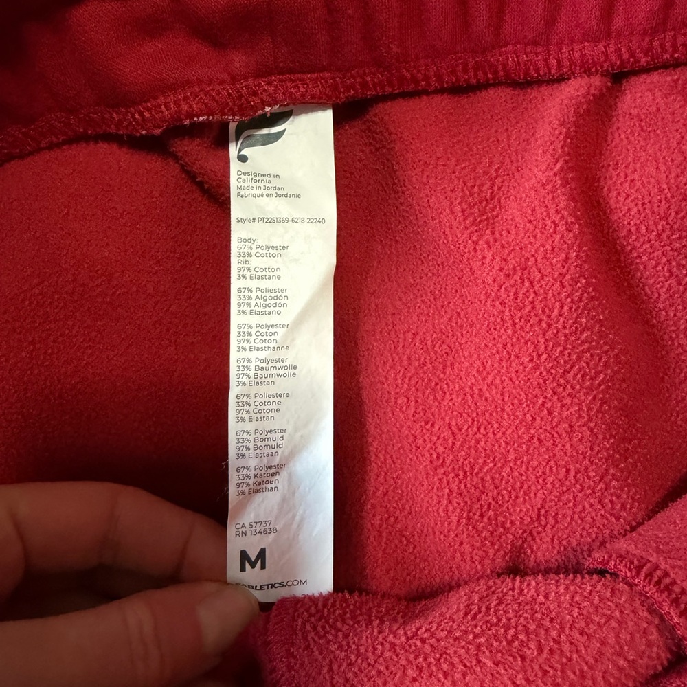 Fabletics Vibrant Red Joggers - image 3